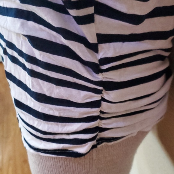 Cherish black white striped blouse M - Picture 3 of 7